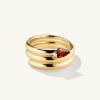 Boa Gemstone Coil Ring