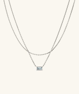 Layered Baguette Necklace