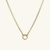 Rolo Chain Charm Necklace
