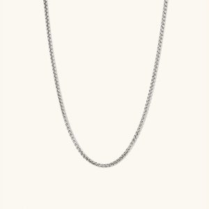 Round Box Chain Necklace